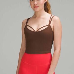 Lululemon Align Strappy Ribbed Tank Top Java Size 2